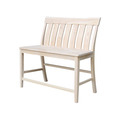 International Concepts Ava Tall Bench, 24" Seat Height, Unfinished BE-132